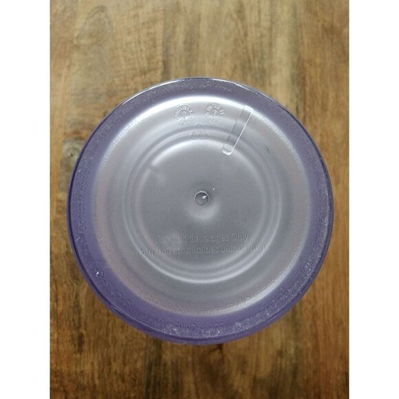 2010 Starbucks Frosted Plastic Water Travel Tumbler Flip Straw 20oz - Picture 5 of 5